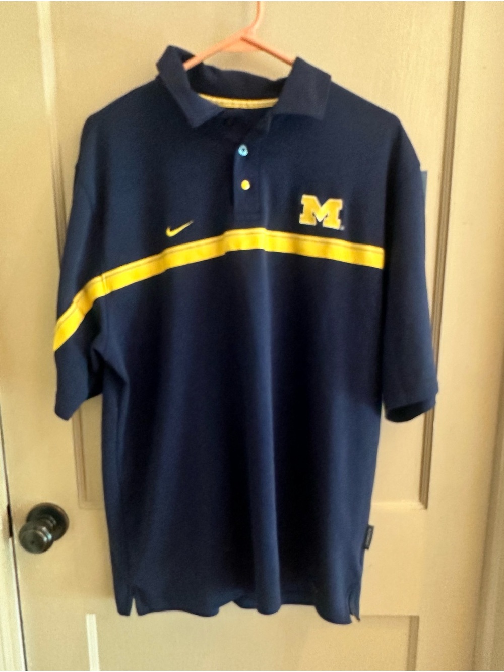 Michigan Nike Men’s Navy Polo- xl